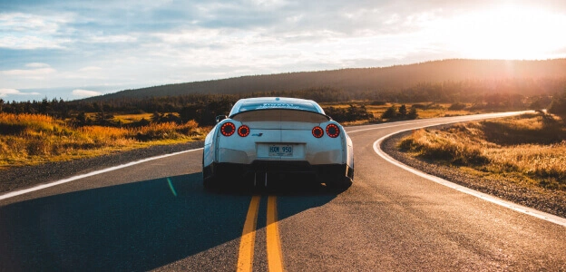 white-car-on-the-road
